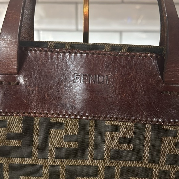 Fendi zucca folding tote shopper. Nylon and leather. 71156101992 - Picture 10 of 15